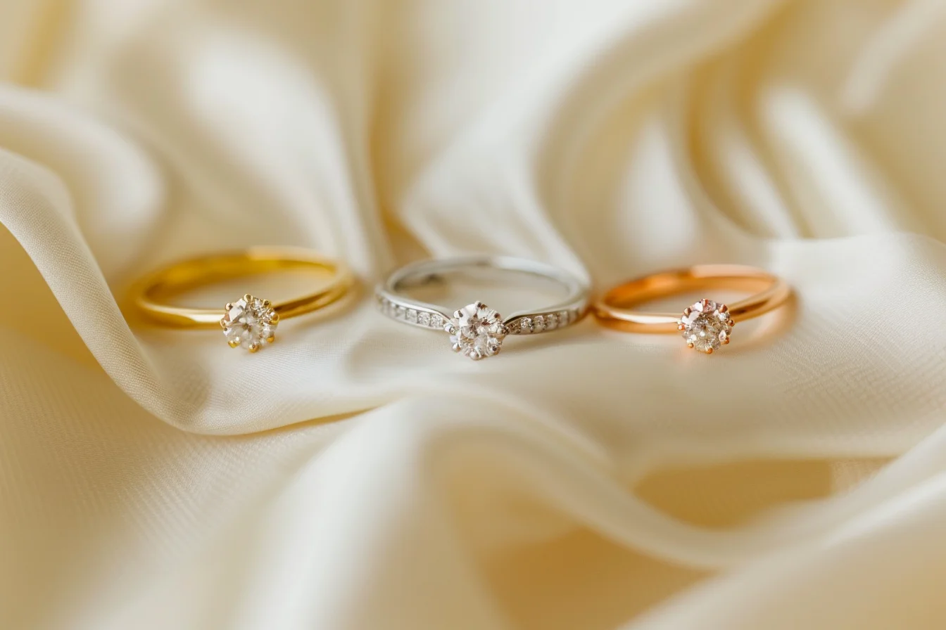 Gelbgold Weißgold Roségold Verlobungsring Vergleich